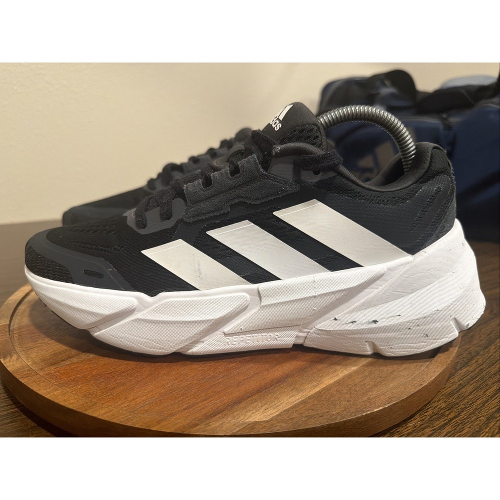 Adidas Adistar Black White Womens Size 8.5 GX2995 Road Running Shoes Sneakers